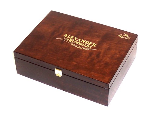 Skrzynka drewniana  z zamknieciem Palisander